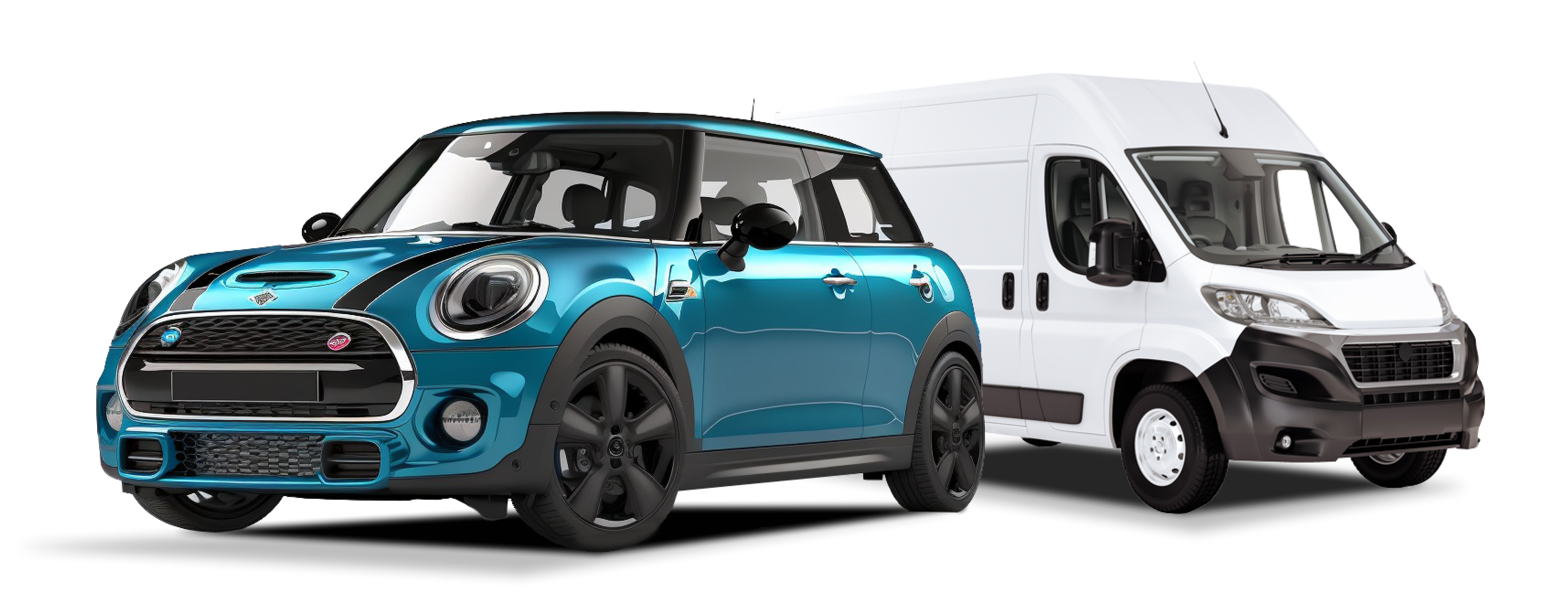 mini and van